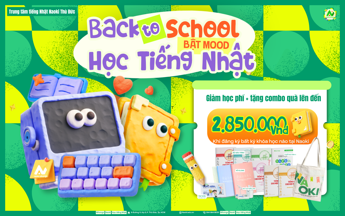 Lịch khai giảng tiếng Nhật tháng 9/2026 tại Naoki Thủ Đức
